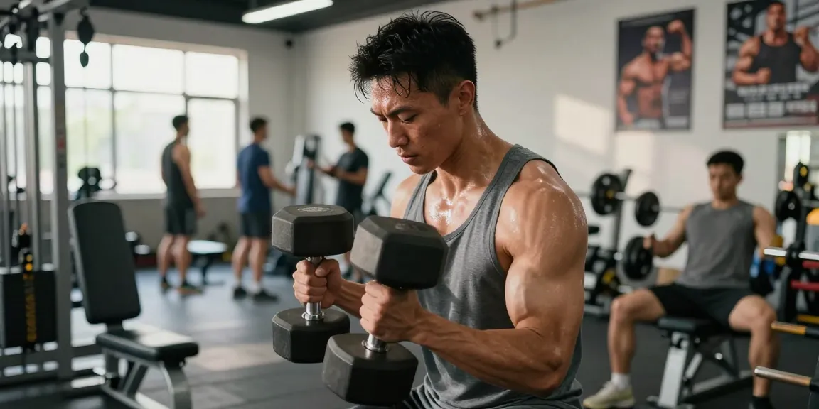 Deus Medical Athleten trainieren intensiv im Fitnessstudio, um ihre Ziele zu erreichen.