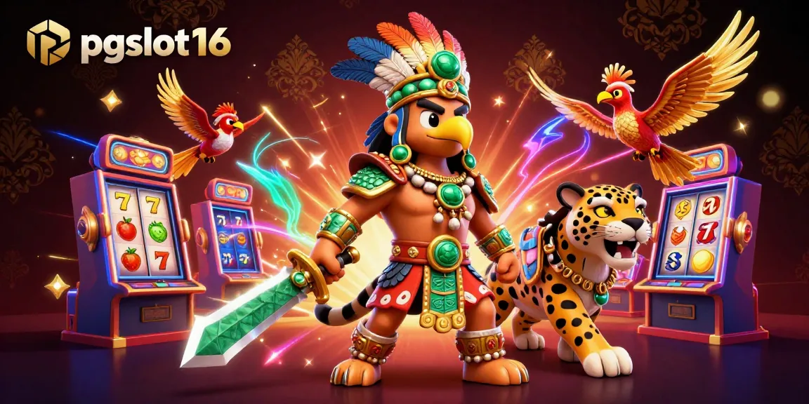 Engage with pgslot16 by spinning colorful slot machines featuring lucky 7s and vibrant game symbols.
