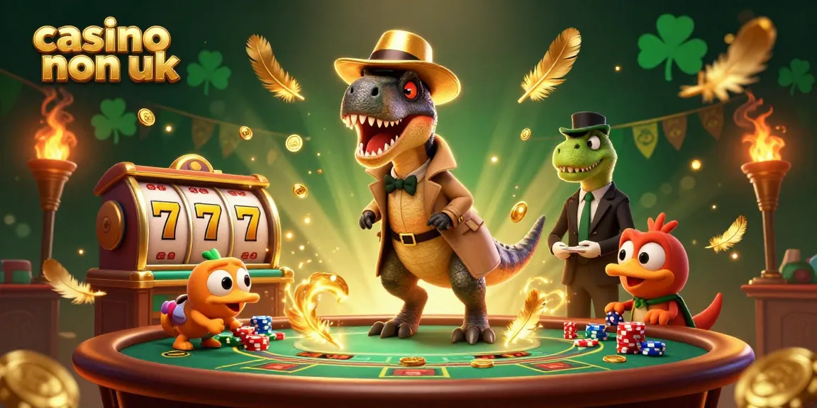 Experience thrilling action in casino non UK as a velociraptor card counter tries to avoid the stegosaurus pit boss.