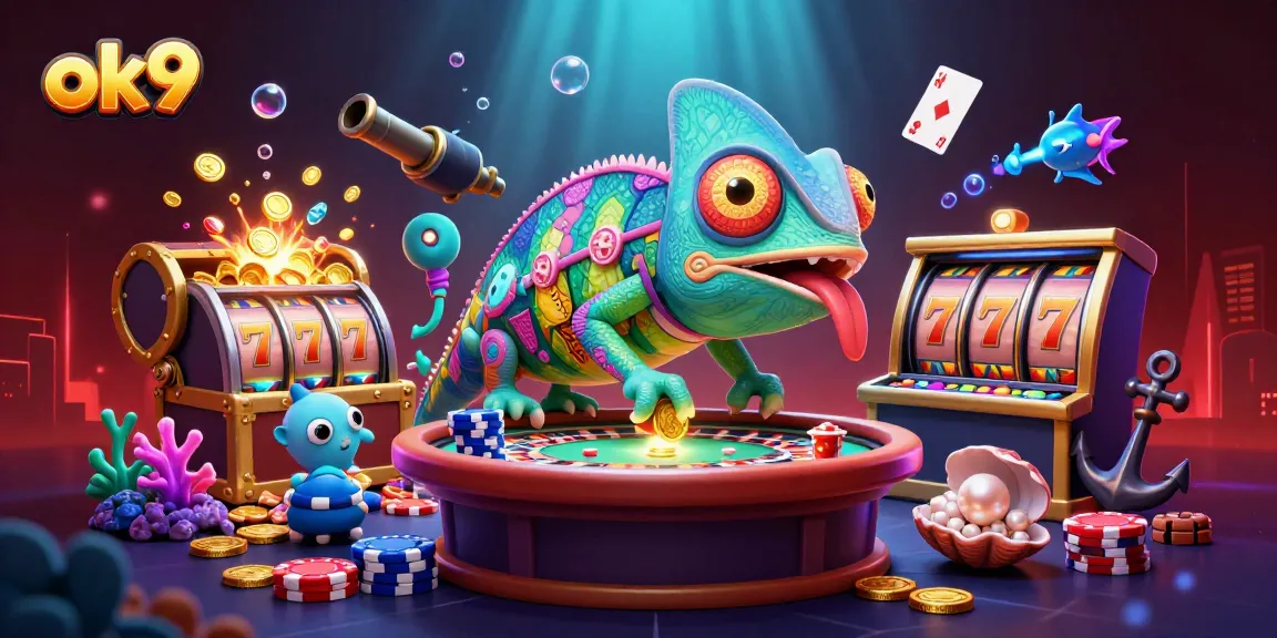 Engage with slot games at ok9, featuring vibrant colors and dynamic action of winning moments.