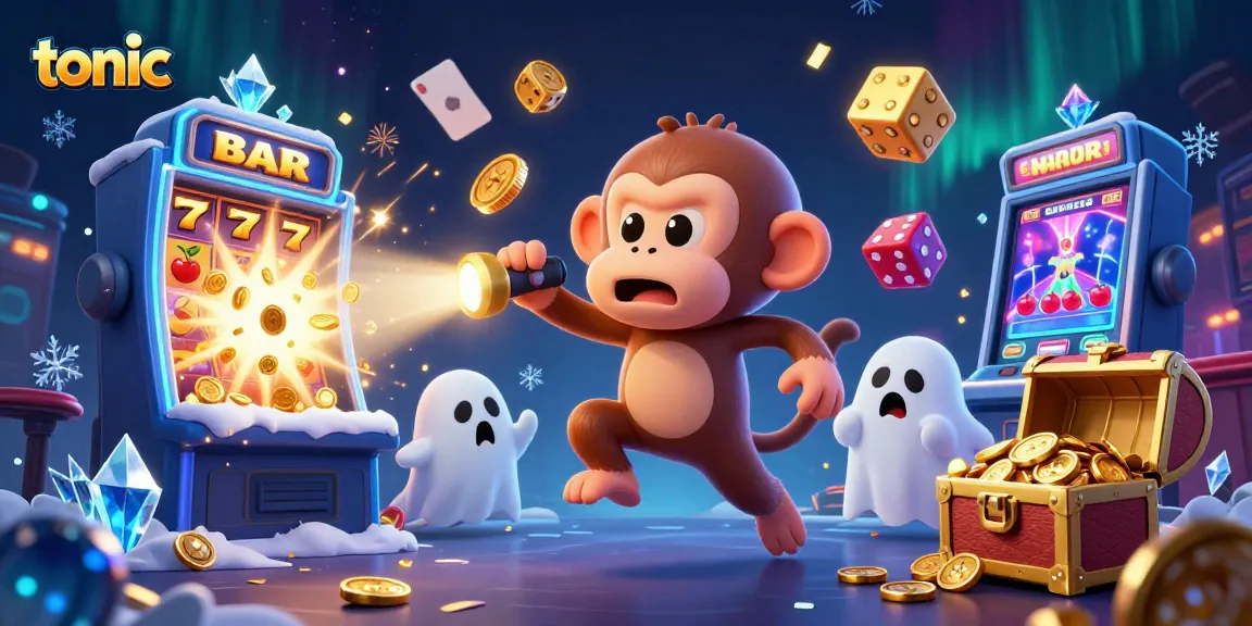 Experience the thrilling impact of tonic as a playful monkey juggles golden casino treasures.