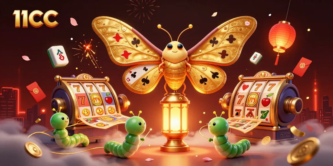 Engage with the vibrant world of 11CC slots, featuring lucky symbols amidst stunning visuals.
