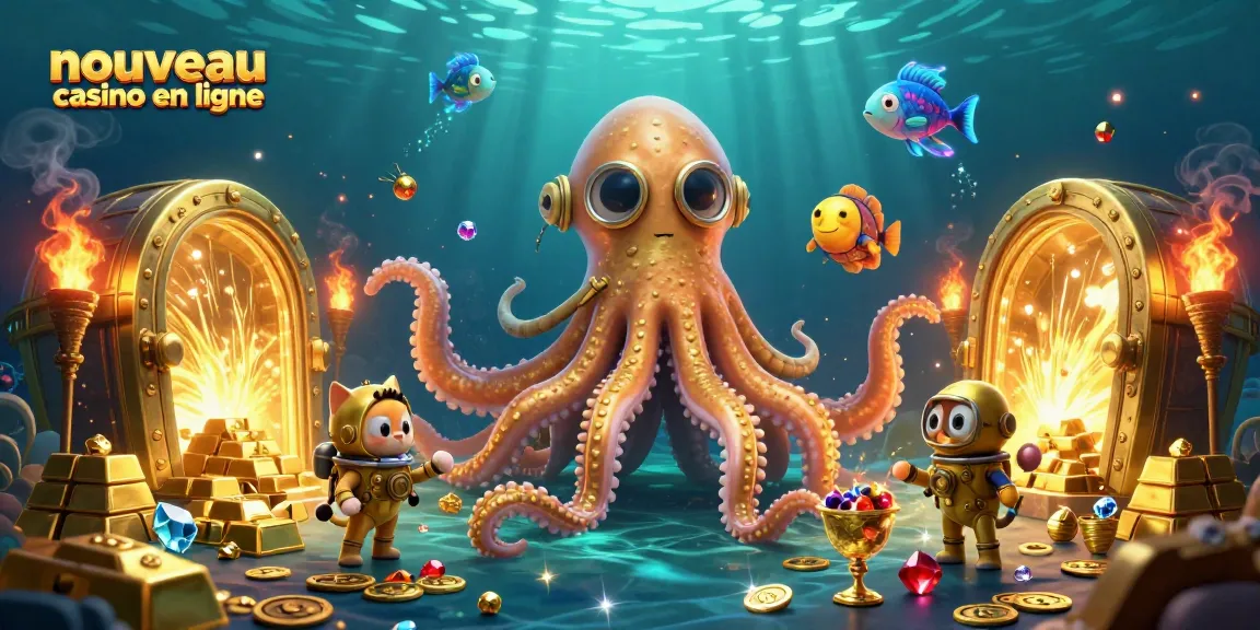 Explorez un nouveau casino en ligne rempli de trésors et de surprises dans une scène immersive.