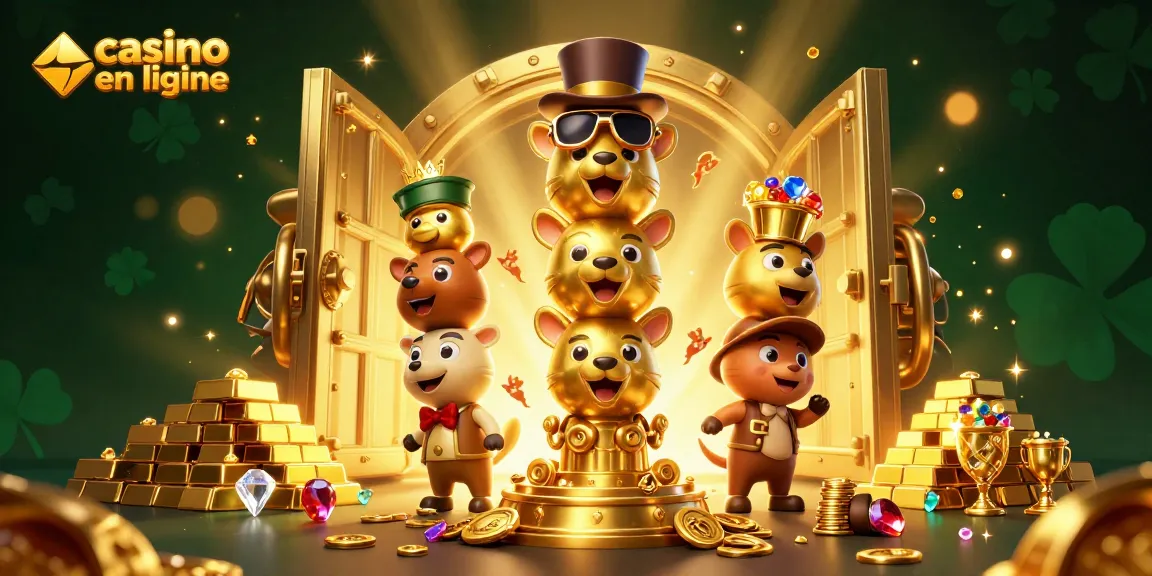 Casino en ligne : machines à sous et ambiance festive avec des joyaux scintillants.