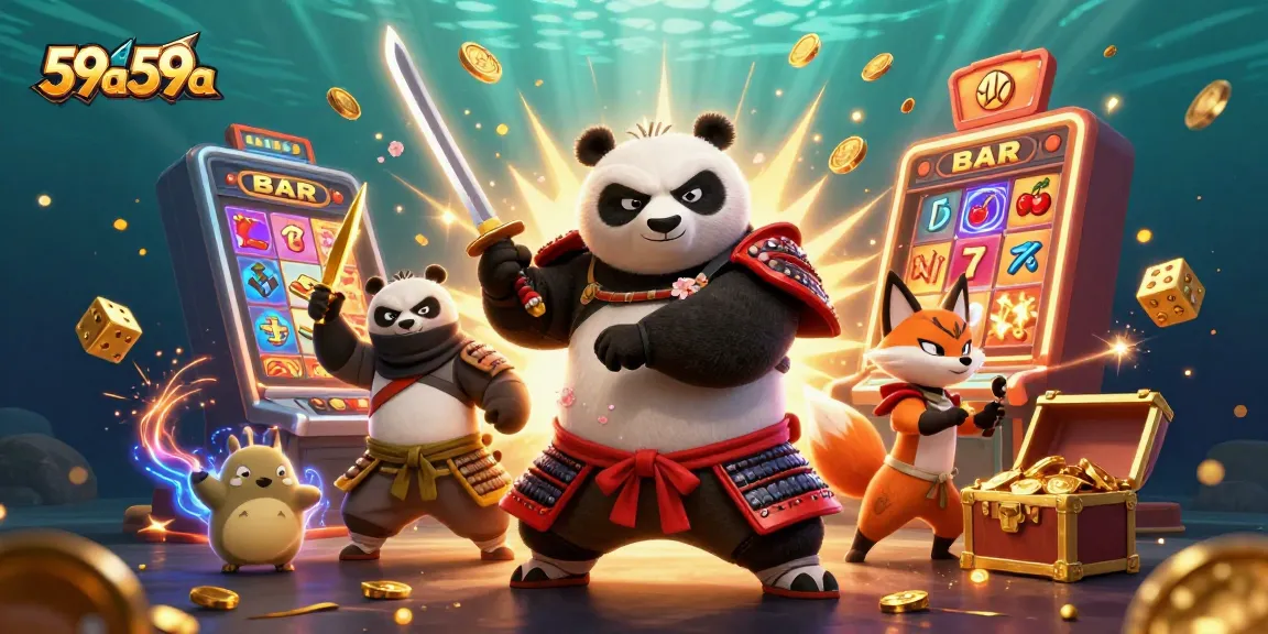 Experience the thrill of 59a59a slot action with our vibrant cartoon-style 3D illustration.