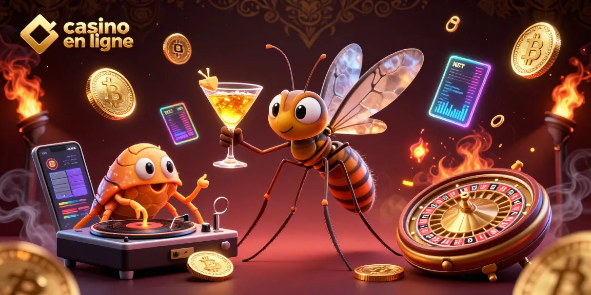 Le casino en ligne avec une mouche dans l'ambre et un DJ trilobite émettant enchantement et joie.