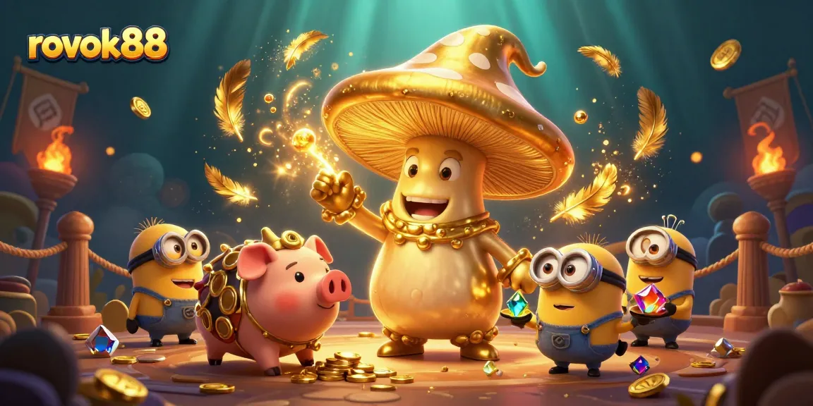 Experience the magic of rokok88 as the golden wizard conjures wins in a vibrant casino adventure.