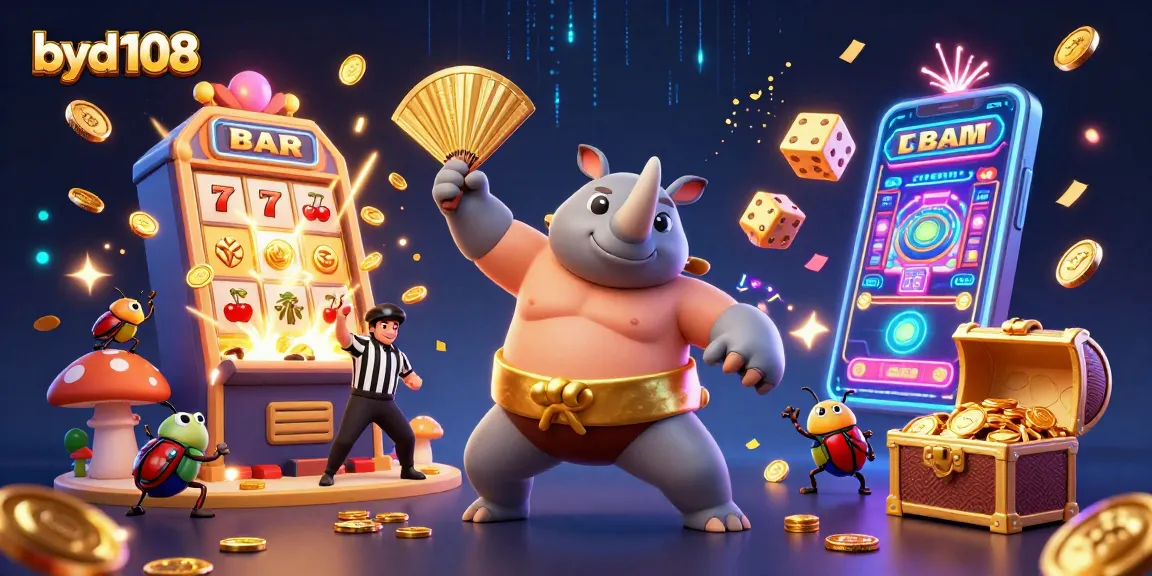Menangkan jackpot dengan byd108 saat 3D beetle juara sumo menggedor uang emas berhamburan.