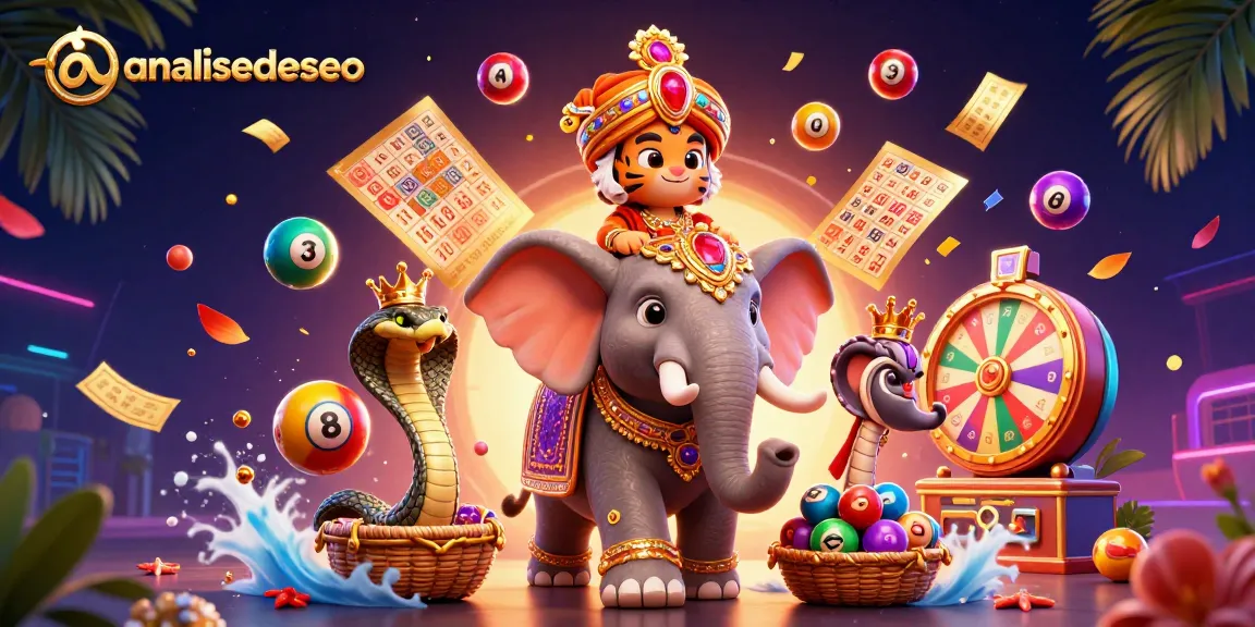 Engage with lotteries and winnings through analisedeseo's vibrant promotional art.