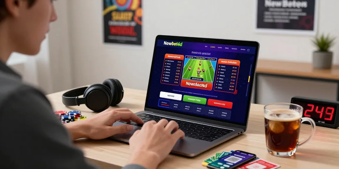 Engaging with the newbet4d online betting platform highlighting modern gambling elements.