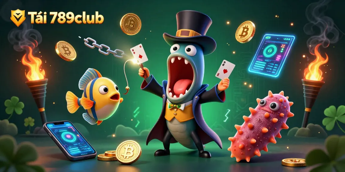 Tải 789club provides a magical card game experience with vibrant underwater creatures performing tricks.