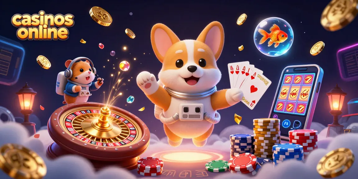 Disfruta de una experiencia única en casinos online mientras juegas con un corgi astronauta en un casino espacial.