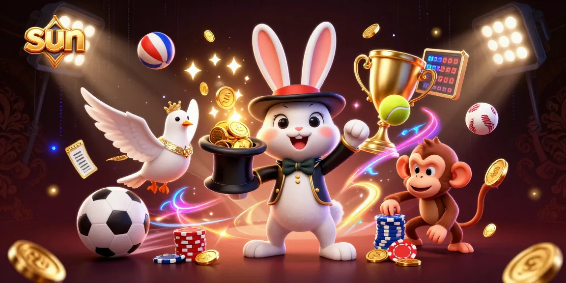 Engage in thrilling gambling with sun-inspired fun in this vibrant 3D casino scene.