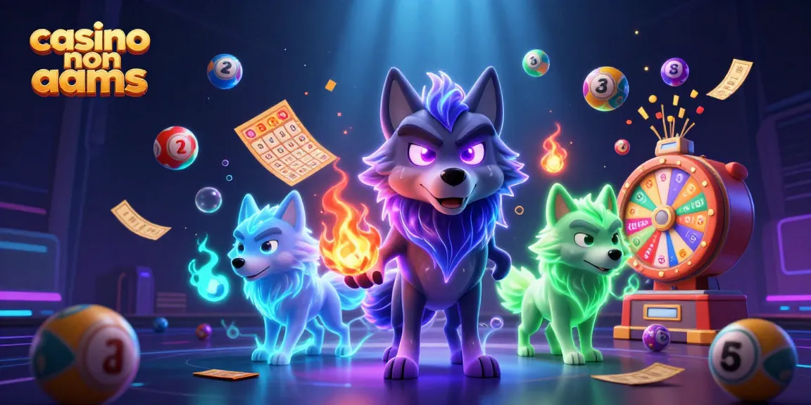 Interagisci con i casino non aams in questa vivace illustrazione 3D che mostra un'esperienza di lotteria emozionante.