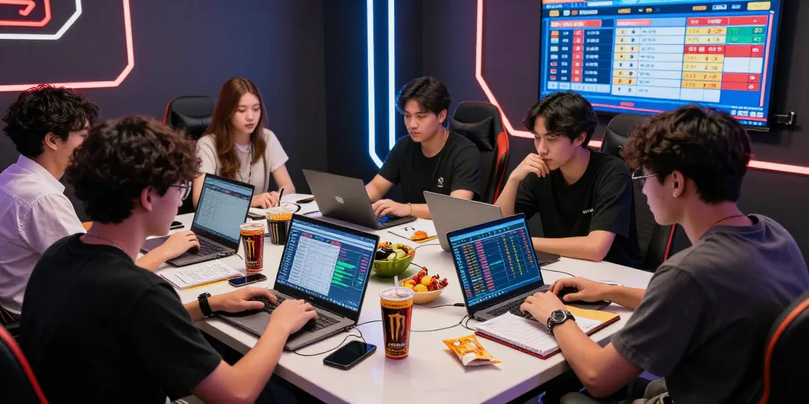 Analisis data di diana4d oleh kelompok muda di ruang modern untuk perjudian online.