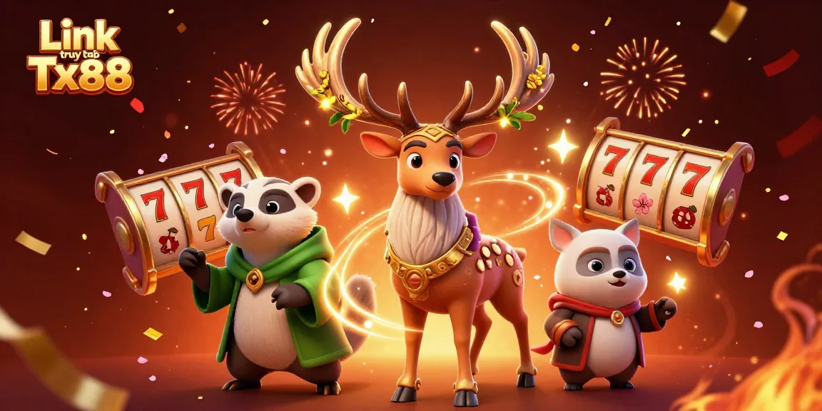 Spin the reels in the vibrant world of Link truy cập Tx88 with stunning 3D casino visuals.