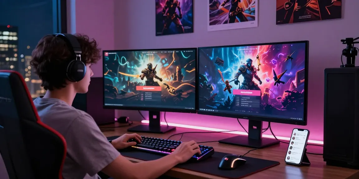 Pengguna login RAJARECEH di komputer dengan suasana gaming yang seru.