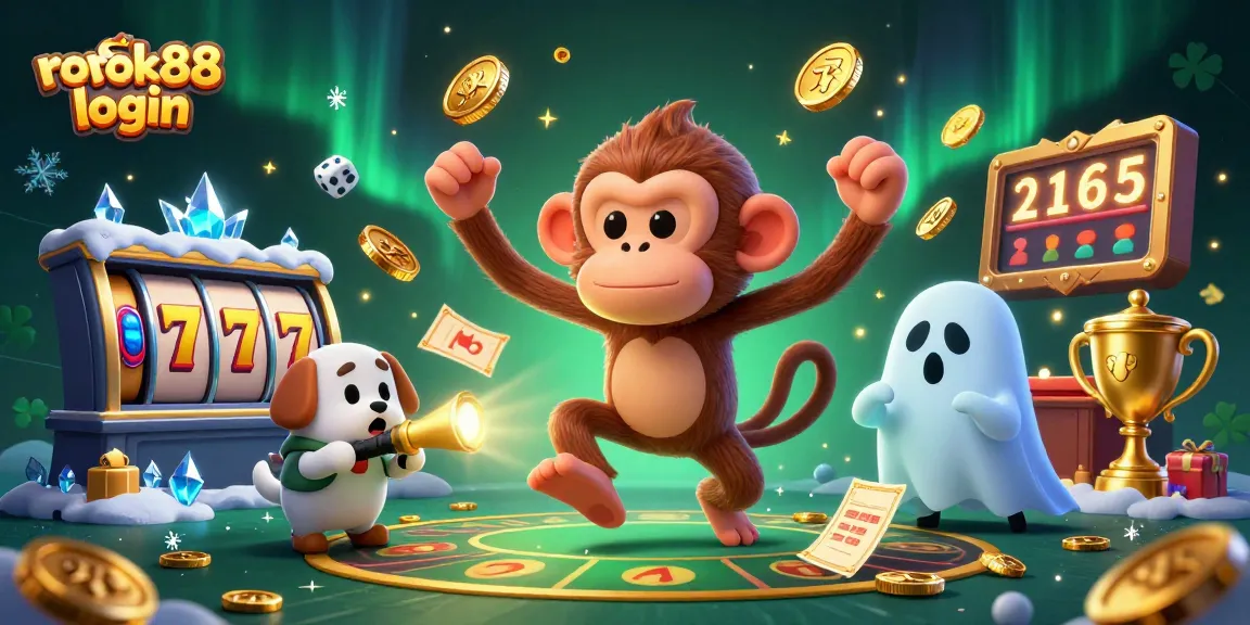 Experience the thrill of rokok88 login with a playful haunted casino scene full of gold coins and dynamic elements.