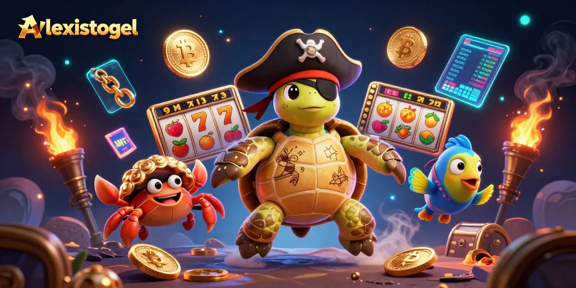 Experience the thrill of Alexistogel with vibrant slot machines and playful characters in a 3D treasure hunt.
