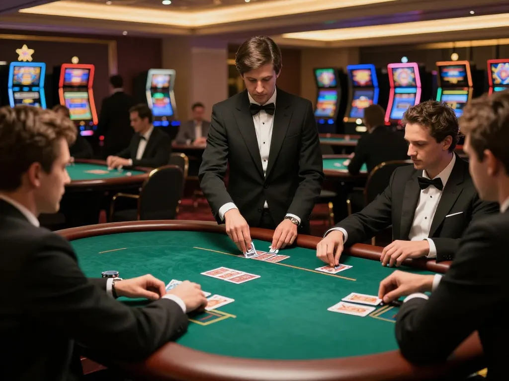 Engaging poker gameplay at an upscale casino showcasing 3win com's finest gambling experience