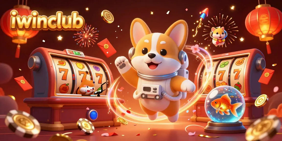 Join the fun at iwinclub with a vibrant space casino scene featuring lucky elements.