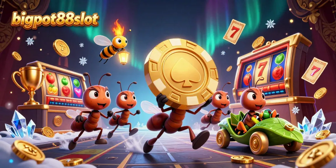 bigpot88slot memimpin aksi pencurian dengan chip poker raksasa, dikelilingi elemen kasino