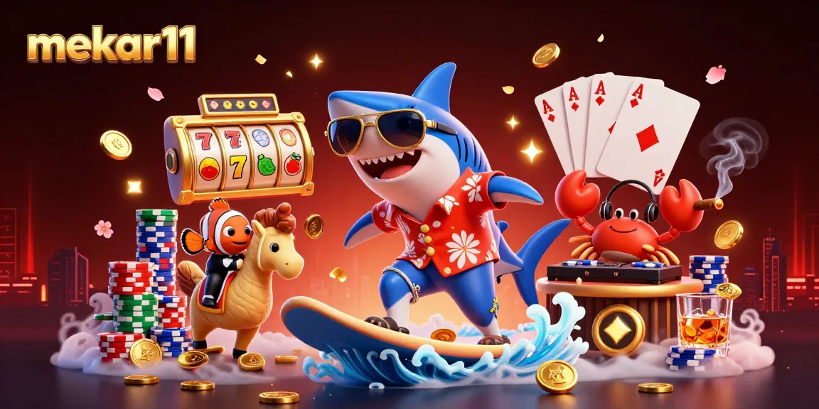 Experience exciting wins at mekar11 with vibrant 3D casino characters in a lively slot scene full of energy.