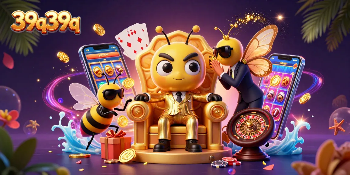 Engage with the vibrant 39q39q casino illustration featuring characters and dynamic gaming elements.
