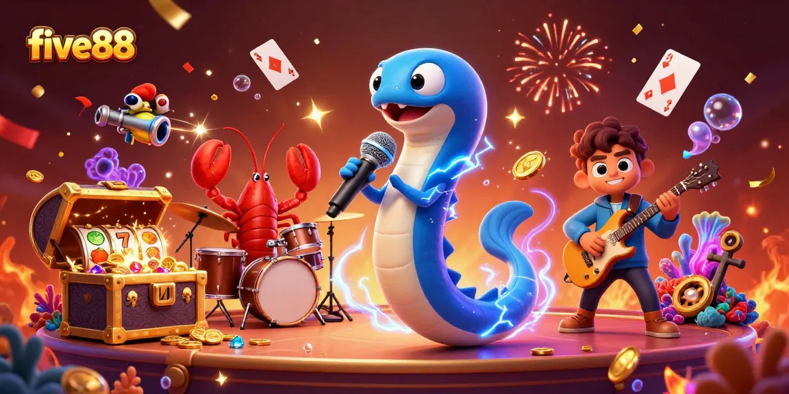 Experience the thrill of five88 with vibrant underwater casino action featuring lively characters and jackpots.