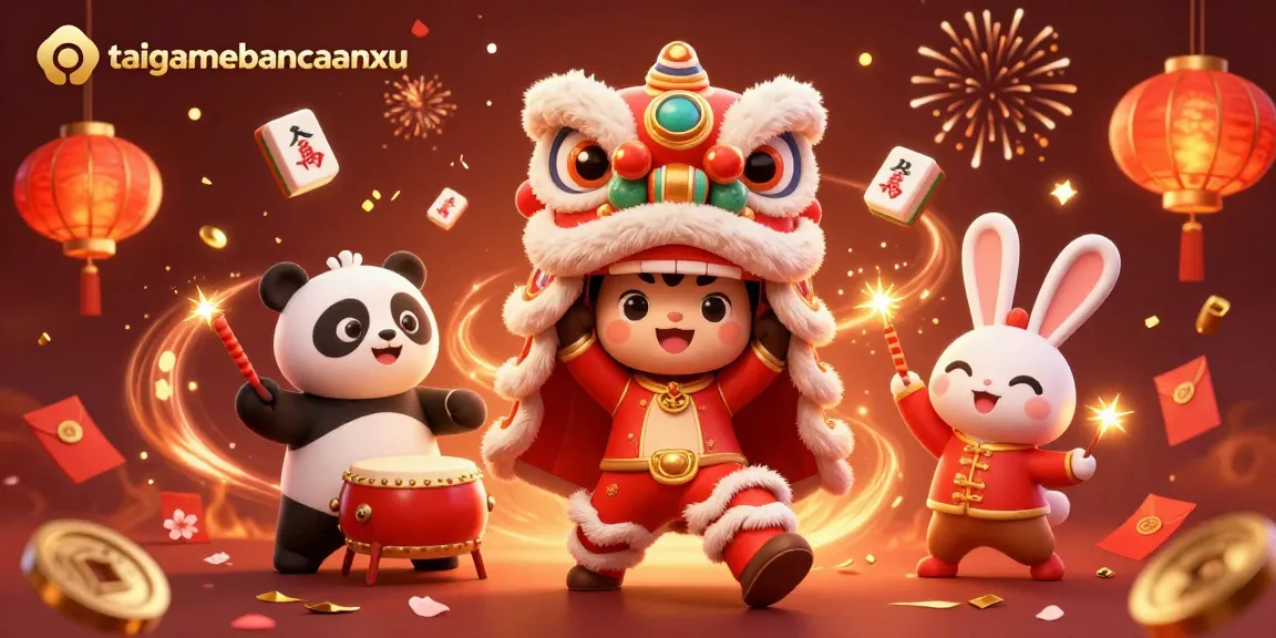 Experience excitement with taigamebancaanxu as characters celebrate in rich 3D casino visuals.
