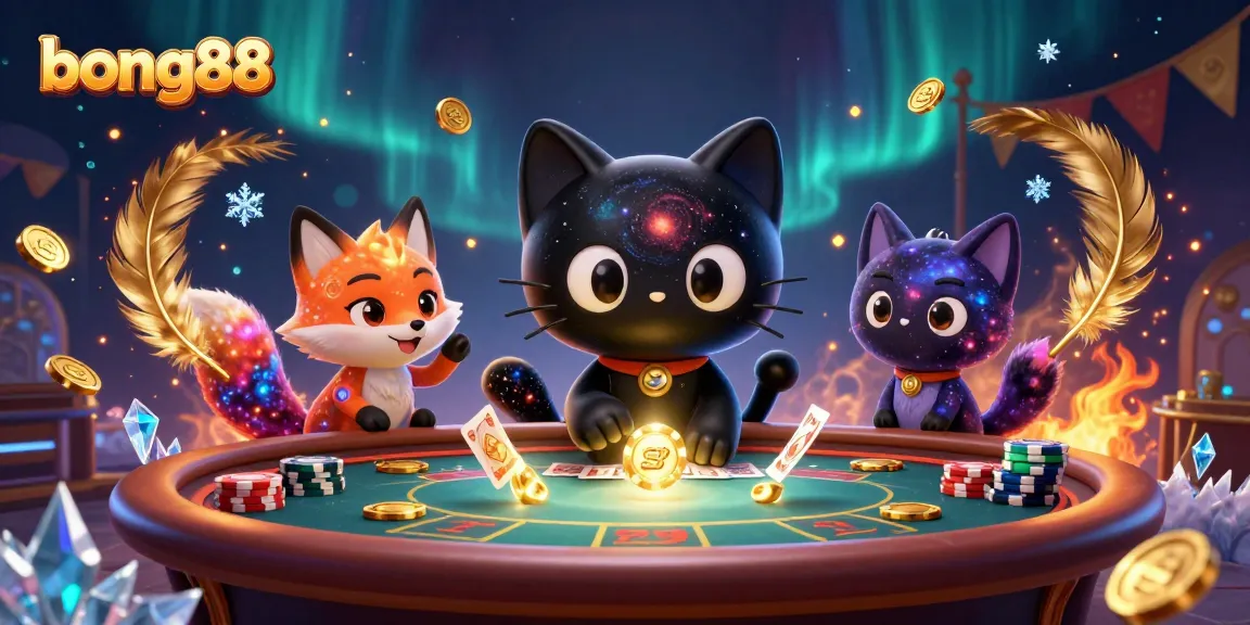 bong88 brings thrilling poker action to life with colorful cosmic characters and dynamic visuals.