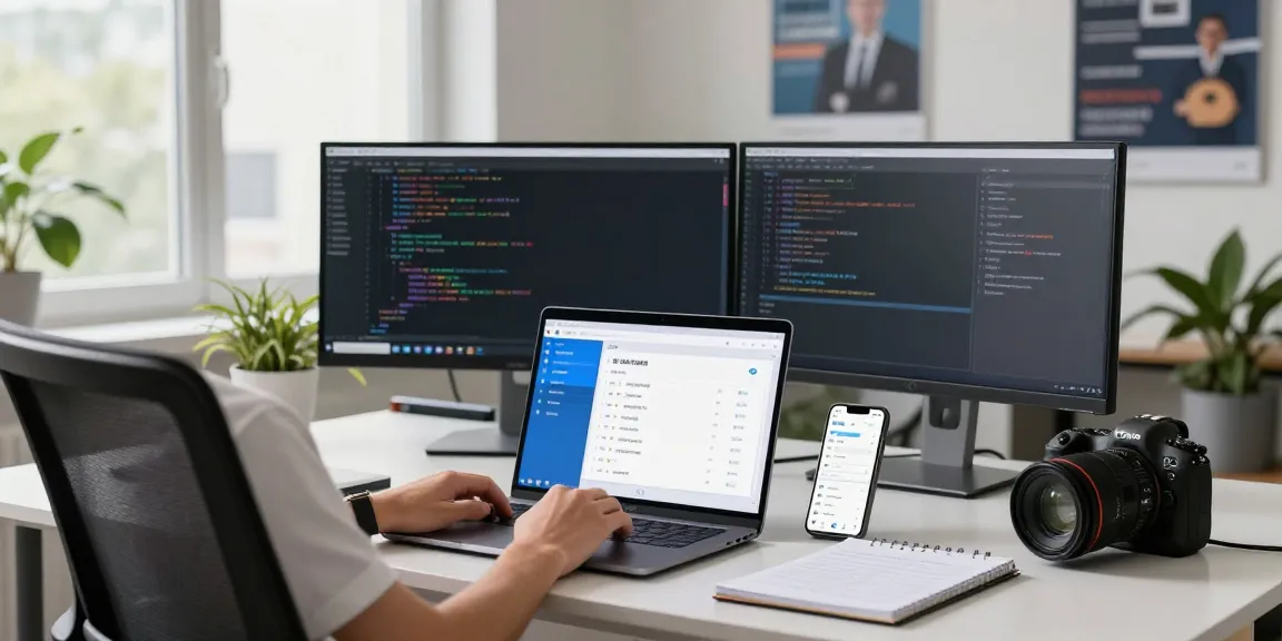 Adjusting telegram chinese settings in a modern workspace with tech elements and natural light.