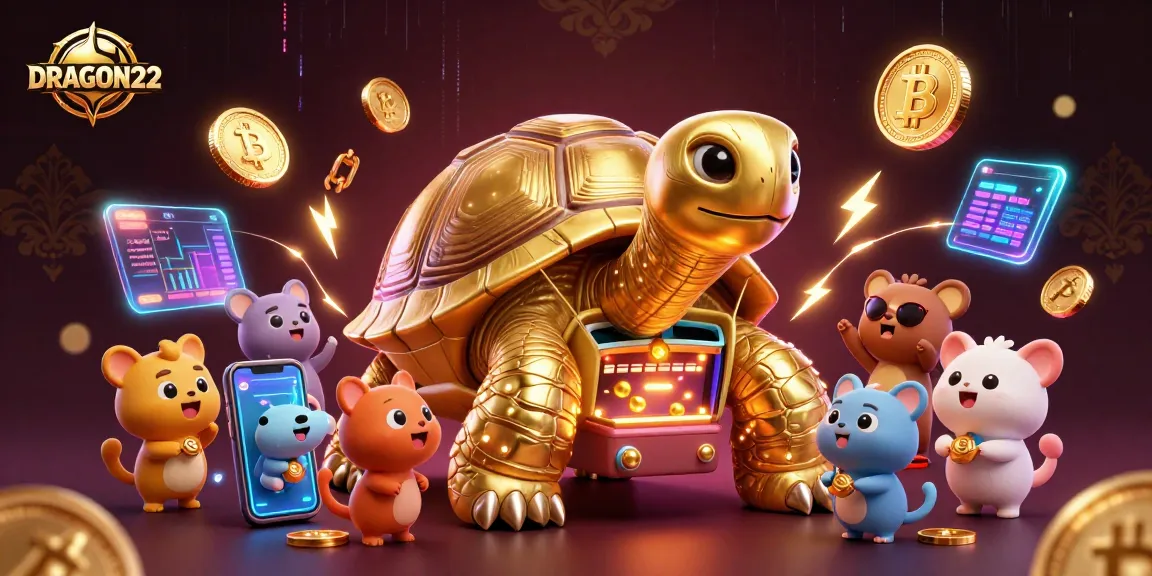 Maximize your wins with DRAGON222 in a vibrant casino-themed 3D illustration full of energy.
