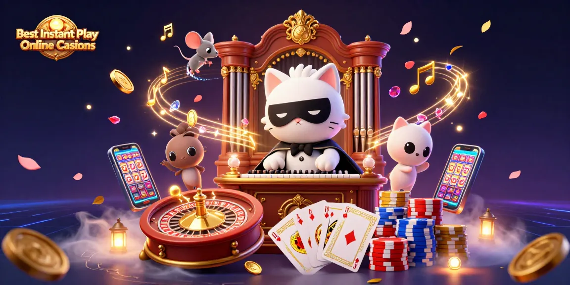 Experience the thrill at the Best Instant Play Online Casinos with vibrant, captivating characters.
