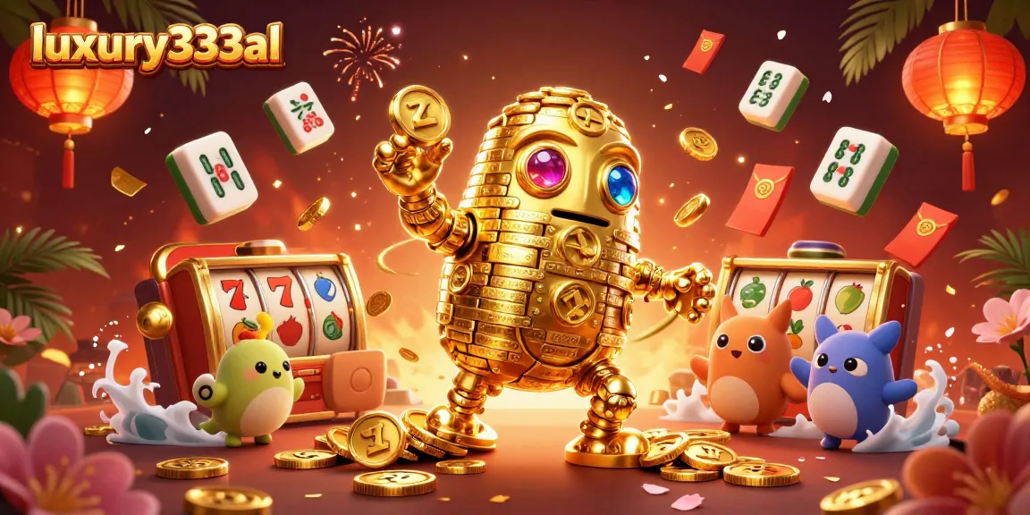 Experience thrilling wins at luxury333al with a vibrant casino scene packed with dynamic slot elements.