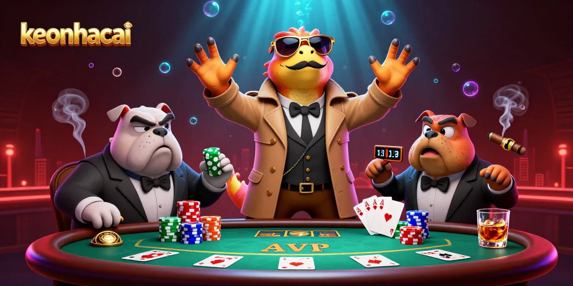 Catch the action at keonhacai with raptors sneaking into a VIP casino lounge amidst poker excitement.