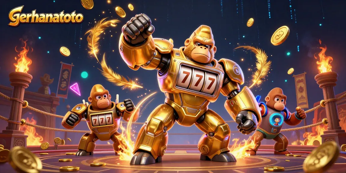 Bermain di gerhanatoto, jalur slot terbaik dengan karakter 3D gorila emas dan banyak koin