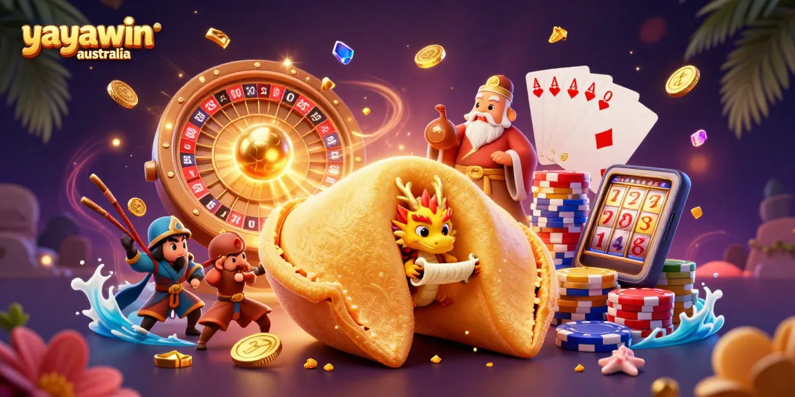 Experience the thrill at yayawin australia with vibrant online gaming elements in a dynamic 3D scene.