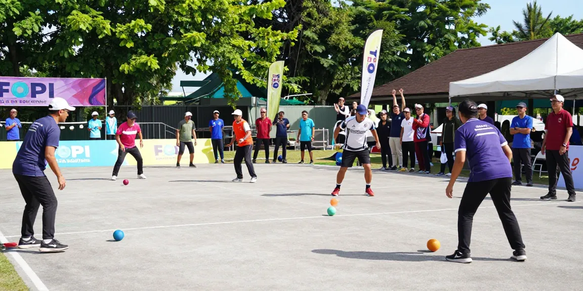 Aktivitas olahraga petanque di FOPI Kota Bontang, komunitas bersemangat, dan suasana mendukung fopikotabontang.org.