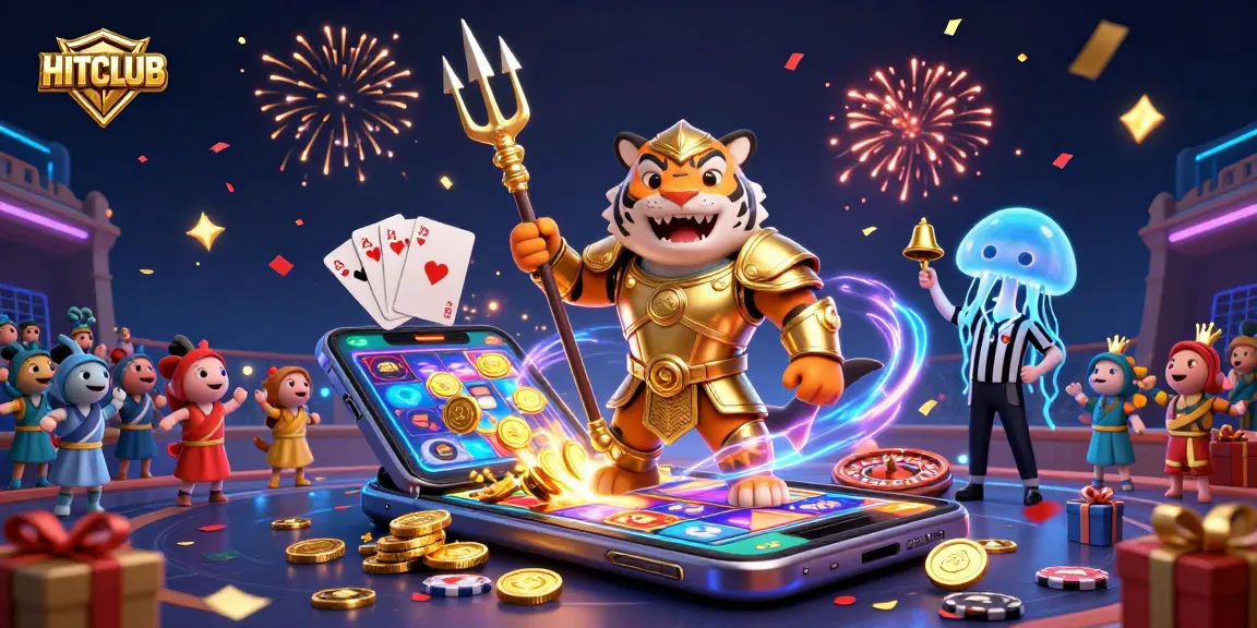 Engage in thrilling gameplay with HITCLUB featuring dynamic slot games and an energetic underwater colosseum.