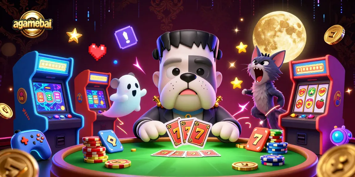 Join the action at agamebai with a unique monster dealer and vibrant slot game atmosphere.