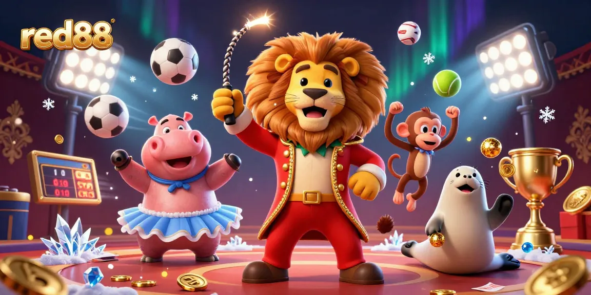 Red88 offers thrilling sports betting action with dynamic visuals and engaging characters.