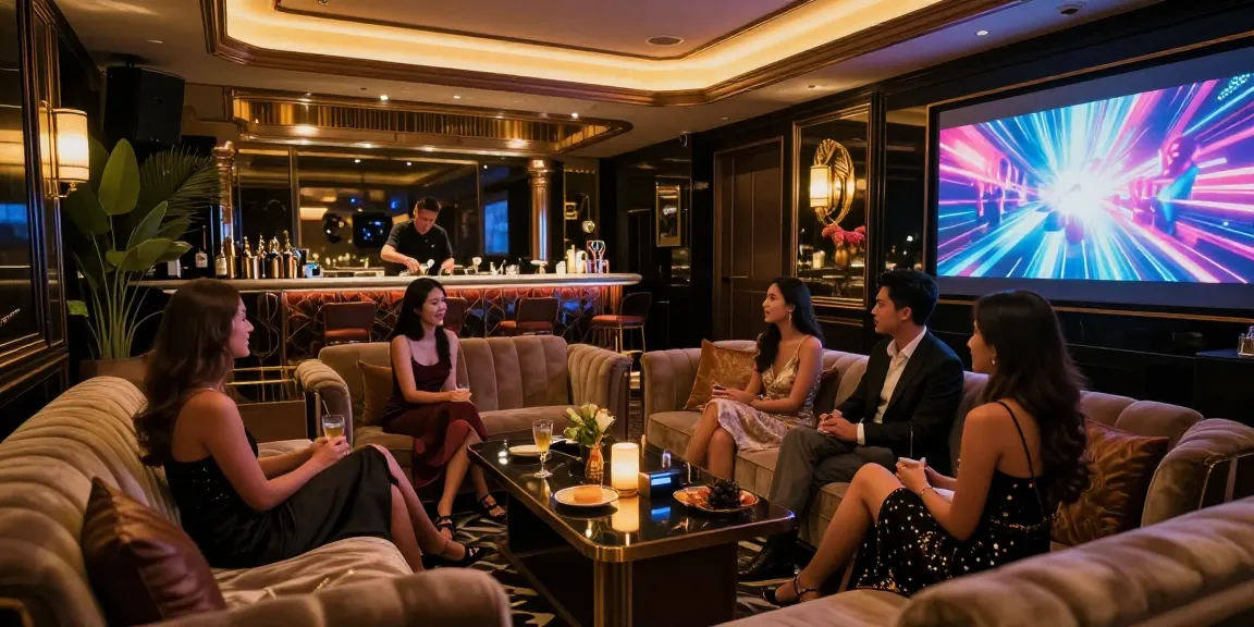 고급스러운 강남쩜오의 프라이빗 라운지에서 다양한 손님들이 즐기는 모습, https://www.gugudanlounge.com/의 우아한 분위기를 담은 이미지입니다.