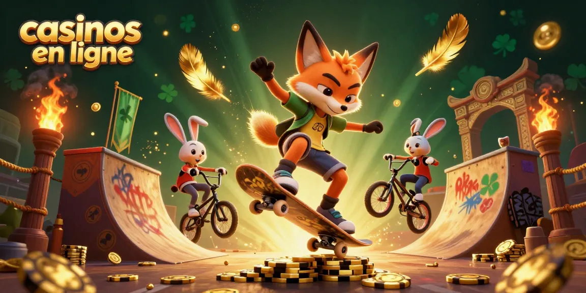 Découvrez les casinos en ligne avec un renard et un lapin en tricks dans une ambiance dynamique.