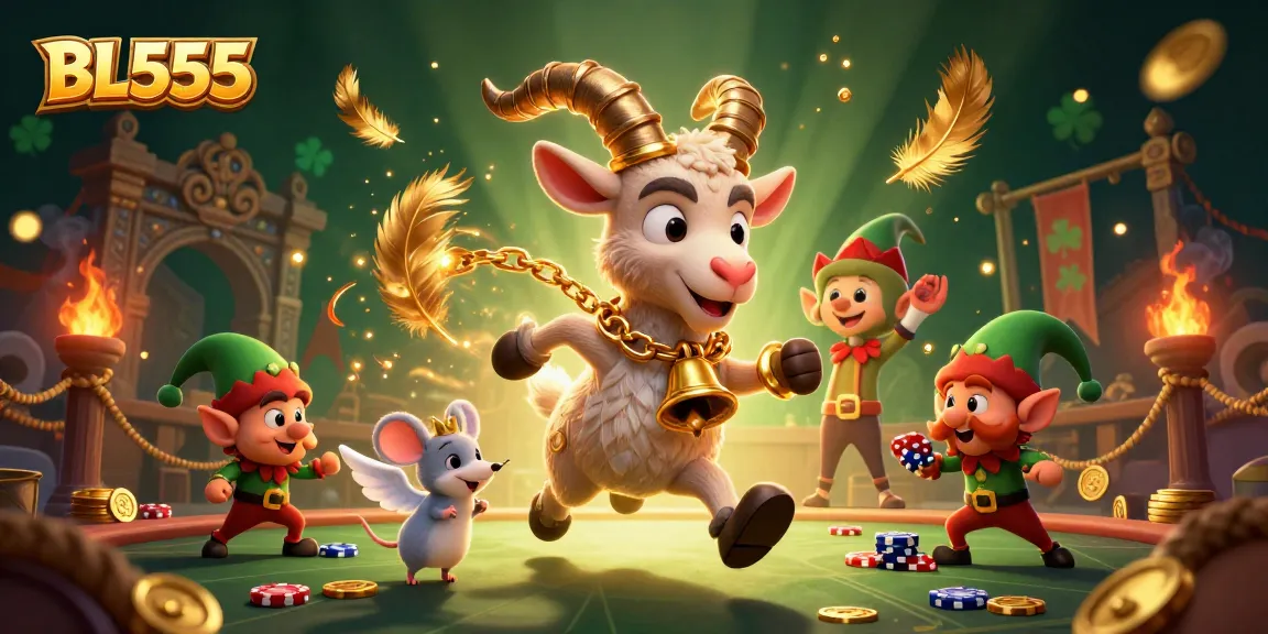 Experience the thrilling atmosphere of BL555 casino adventures with fun characters stealing chips.