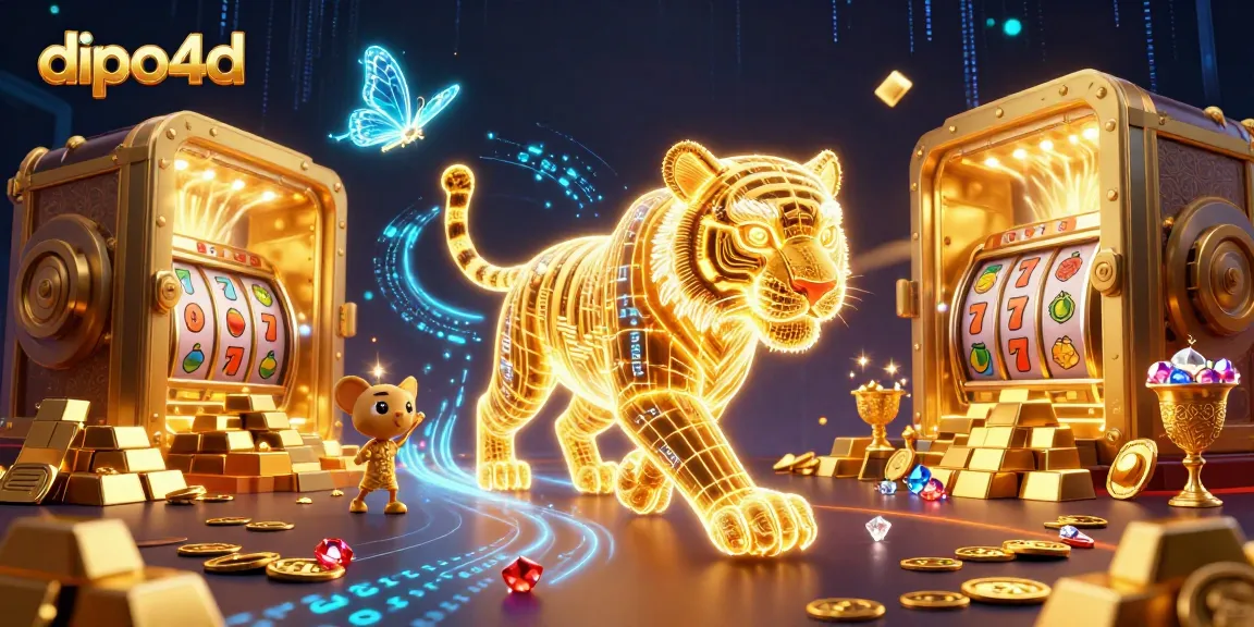Experience thrilling slots with dipo4d's exclusive gold-themed digital casino adventure.