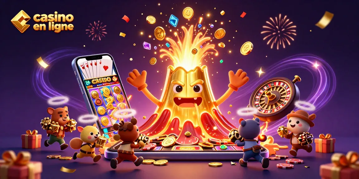Profitez de l'excitation du casino en ligne avec des héros animés et une explosion de trésors.