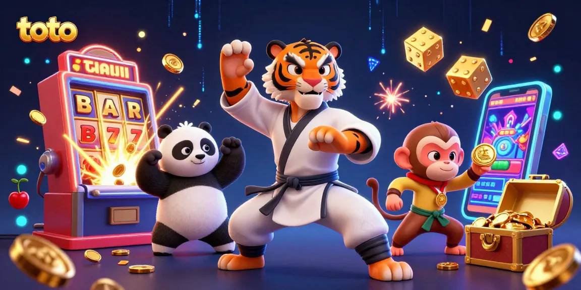Engage with toto casino gameplay featuring an exciting scene with vibrant characters and dynamic casino elements.