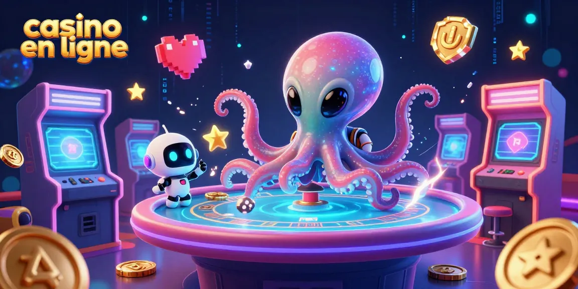 Découvrez l'univers fantastique du casino en ligne avec un octopus spatial et ses jetons