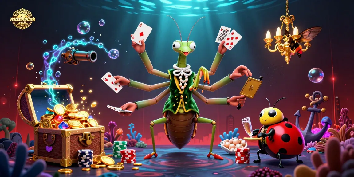 Experience the excitement of missinglink with a dynamic casino scene featuring vivid 3D characters and vibrant game elements.